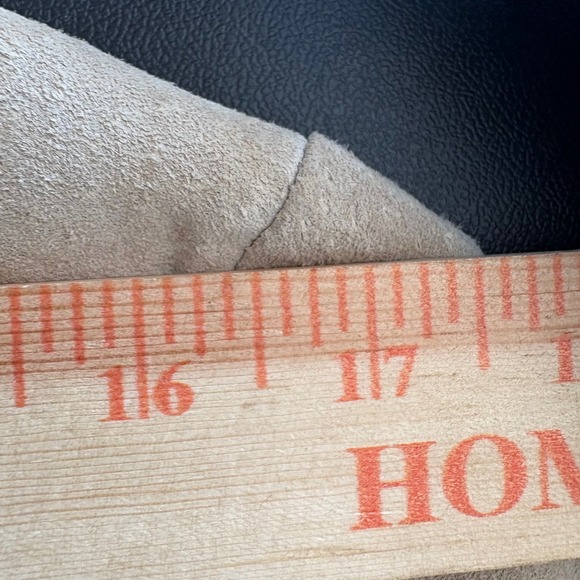 Y2K Neutral Zone Suede Leather Jacket Womens M Tie Belt Beige Utility Neutral - Picture 16 of 16